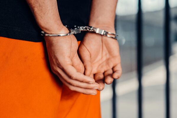 A man in handcuffs