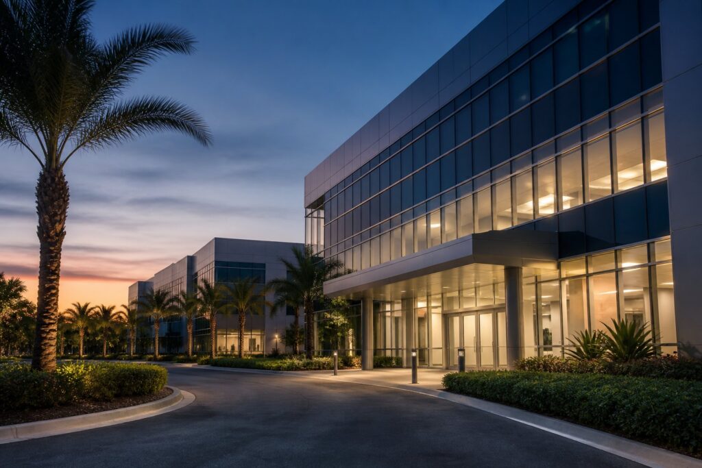 Doral business campus representing an organized response to a federal inquiry