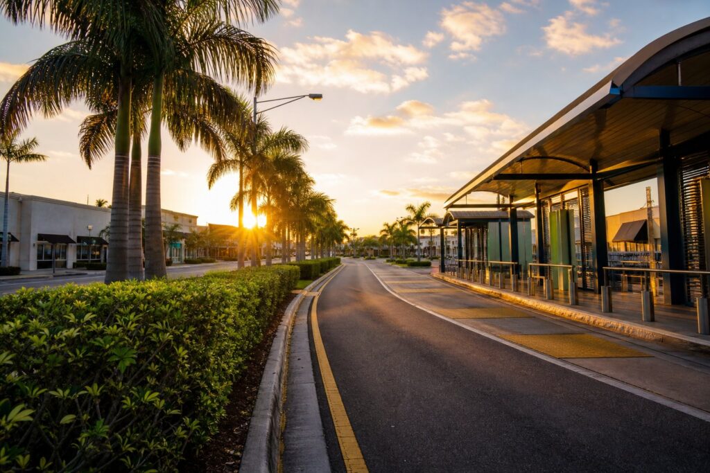 Hialeah transit corridor representing movement through the criminal court process
